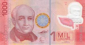 1000 Colones Costa Rica 2.09.2009